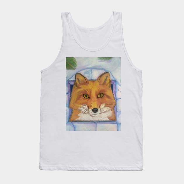 Fox in the Ice House Tank Top by mariasibireva